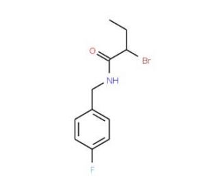 2-Bromo-N-(4-fluorobenzyl)butanamide - chemical structure image