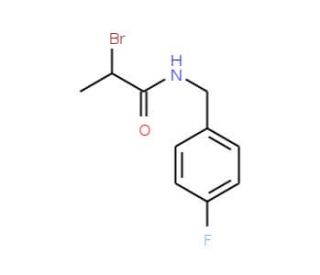 2-Bromo-N-(4-fluorobenzyl)propanamide - chemical structure image