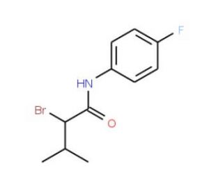 2-bromo-N-(4-fluorophenyl)-3-methylbutanamide - chemical structure image