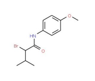 2-bromo-N-(4-methoxyphenyl)-3-methylbutanamide - chemical structure image