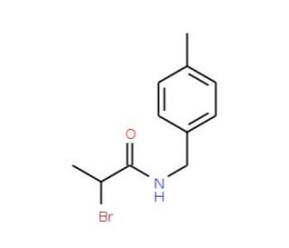 2-Bromo-N-(4-methylbenzyl)propanamide - chemical structure image
