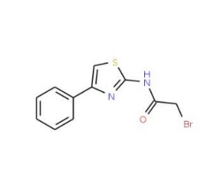 2-Bromo-N-(4-phenyl-1,3-thiazol-2-yl)acetamide - chemical structure image