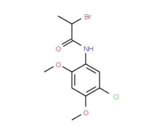 2-Bromo-N-(5-chloro-2,4-dimethoxyphenyl)-propanamide - chemical structure image