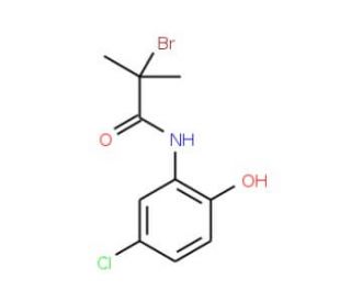 2-Bromo-N-(5-chloro-2-hydroxyphenyl)-2-methylpropionamide - chemical structure image