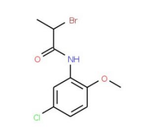 2-Bromo-N-(5-chloro-2-methoxyphenyl)propanamide - chemical structure image