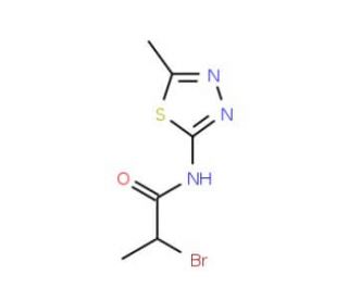2-Bromo-N-(5-methyl-[1,3,4]thiadiazol-2-yl)-propionamide - chemical structure image