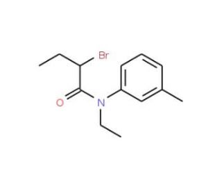 2-Bromo-N-ethyl-N-(3-methylphenyl)butanamide - chemical structure image
