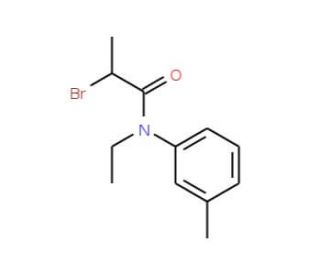 2-Bromo-N-ethyl-N-(3-methylphenyl)propanamide - chemical structure image