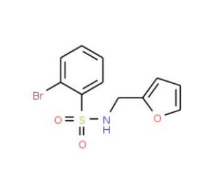 2-Bromo-N-(fur-2-ylmethyl)benzenesulphonamide (CAS 849056-66-2) - chemical structure image
