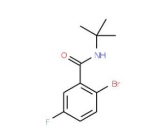 2-Bromo-N-(tert-butyl)-5-fluorobenzamide (CAS 941294-23-1) - chemical structure image