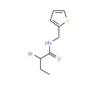 2-Bromo-N-(thien-2-ylmethyl)butanamide - chemical structure image