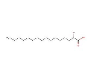 2-Bromohexadecanoic acid (CAS 18263-25-7) - chemical structure image