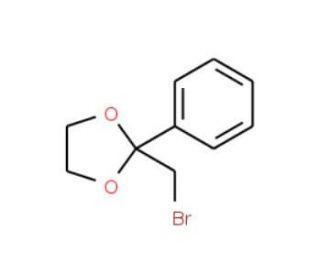 2-(Bromomethyl)-2-phenyl-1,3-dioxolane (CAS 3418-21-1) - chemical structure image