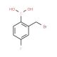 2-(Bromomethyl)-4-fluorobenzeneboronic acid (CAS 850568-01-3) - chemical structure image