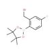 2-(Bromomethyl)-4-fluorobenzeneboronic acid, pinacol ester (CAS 850567-57-6) - chemical structure image