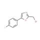 2-(bromomethyl)-5-(4-fluorophenyl)-1,3-oxazole - chemical structure image