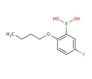 2-Butoxy-5-fluorophenylboronic acid (CAS 480438-62-8) - chemical structure image