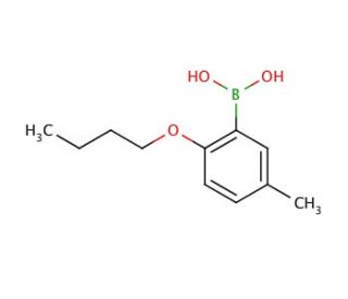2-Butoxy-5-methylphenylboronic acid (CAS 480438-72-0) - chemical structure image
