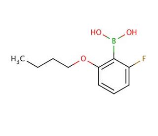 2-Butoxy-6-fluorophenylboronic acid (CAS 870777-19-8) - chemical structure image
