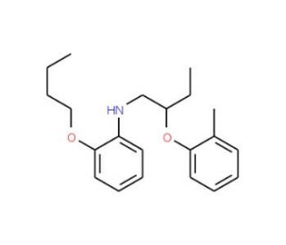 2-Butoxy-N-[2-(2-methylphenoxy)butyl]aniline - chemical structure image