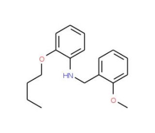 2-Butoxy-N-(2-methoxybenzyl)aniline - chemical structure image