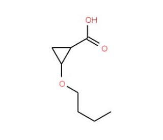 2-butoxycyclopropanecarboxylic acid - chemical structure image
