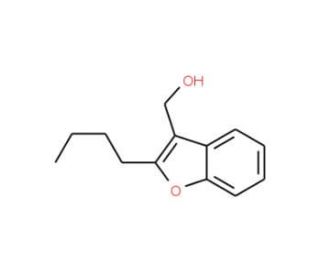 (2-butyl-1-benzofuran-3-yl)methanol - chemical structure image