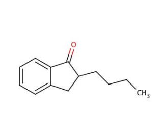 2-Butyl-1-indanone (CAS 76937-26-3) - chemical structure image
