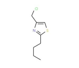 2-butyl-4-(chloromethyl)-1,3-thiazole - chemical structure image