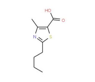 2-butyl-4-methyl-1,3-thiazole-5-carboxylic acid - chemical structure image