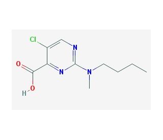 2-[butyl(methyl)amino]-5-chloropyrimidine-4-carboxylic acid - chemical structure image