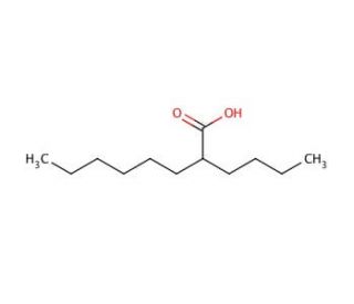 2-Butyloctanoic acid (CAS 27610-92-0) - chemical structure image