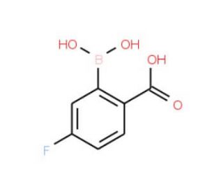 2-Carboxy-5-fluorophenylboronic acid (CAS 874290-62-7) - chemical structure image