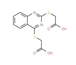 ({2-[(Carboxymethyl)thio]quinazolin-4-yl}thio)-acetic acid - chemical structure image
