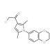 2-chloro-1-[1-(2,3-dihydro-1,4-benzodioxin-6-yl)-2,5-dimethyl-1H-pyrrol-3-yl]ethanone - chemical structure image