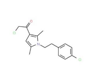 2-chloro-1-{1-[2-(4-chlorophenyl)ethyl]-2,5-dimethyl-1H-pyrrol-3-yl}ethanone - chemical structure image