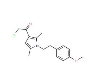 2-chloro-1-{1-[2-(4-methoxyphenyl)ethyl]-2,5-dimethyl-1H-pyrrol-3-yl}ethanone - chemical structure image