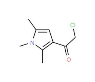 2-Chloro-1-(1,2,5-trimethyl-1H-pyrrol-3-yl)-ethanone (CAS 565195-14-4) - chemical structure image