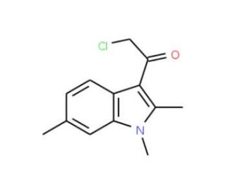 2-Chloro-1-(1,2,6-trimethyl-1H-indol-3-yl)-ethanone - chemical structure image
