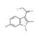 2-Chloro-1-(1,2,6-trimethyl-1H-indol-3-yl)-ethanone - chemical structure image