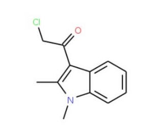 2-Chloro-1-(1,2-dimethyl-1H-indol-3-yl)-ethanone - chemical structure image