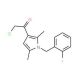 2-Chloro-1-[1-(2-fluoro-benzyl)-2,5-dimethyl-1H-pyrrol-3-yl]-ethanone - chemical structure image