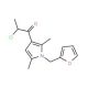 2-chloro-1-[1-(2-furylmethyl)-2,5-dimethyl-1H-pyrrol-3-yl]propan-1-one - chemical structure image