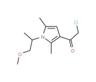 2-Chloro-1-[1-(2-methoxy-1-methyl-ethyl)-2,5-dimethyl-1H-pyrrol-3-yl]-ethanone - chemical structure image