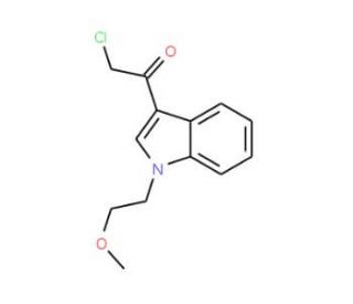 2-Chloro-1-[1-(2-methoxy-ethyl)-1H-indol-3-yl]-ethanone - chemical structure image