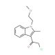 2-Chloro-1-[1-(2-methoxy-ethyl)-2-methyl-1H-indol-3-yl]-ethanone - chemical structure image