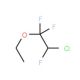 2-Chloro-1,1,2-trifluoroethyl ethyl ether (CAS 310-71-4) - chemical structure image