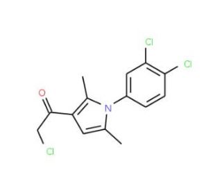 2-Chloro-1-[1-(3,4-dichloro-phenyl)-2,5-dimethyl-1H-pyrrol-3-yl]-ethanone - chemical structure image