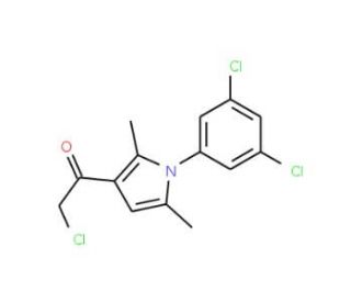 2-chloro-1-[1-(3,5-dichlorophenyl)-2,5-dimethyl-1H-pyrrol-3-yl]ethanone - chemical structure image