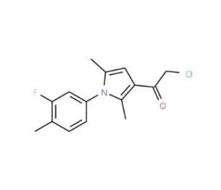 2-chloro-1-[1-(3-fluoro-4-methylphenyl)-2,5-dimethyl-1H-pyrrol-3-yl]ethanone - chemical structure image